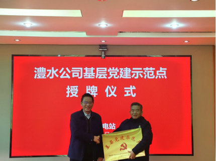 公司进行基层党建示范点授牌典礼